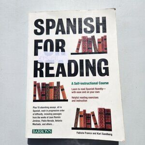 Learn Spanish Book Spanish for Reading: A Self-Instructional Course Barron's For